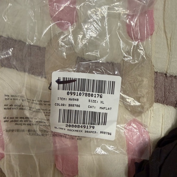 Madewell Women’s Slinky Mockneck Draped Ruched Tank Top NWT XL Molasses - Picture 12 of 12